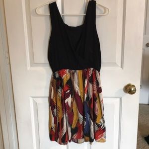 Cute dress- black top with colorful bottom!